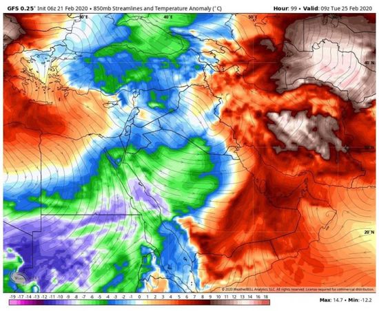 الأرصاد: ارتفاع درجات الحرارة منتصف الأسبوع المقبل