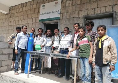 "إدرا" توفر مستلزمات طبية لوحدة الحاجب الصحية بردفان