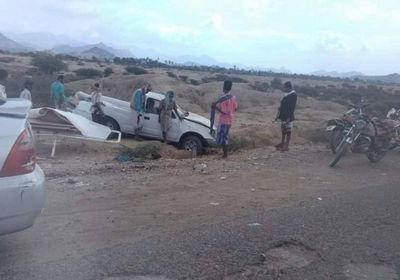 مصرع شخصين بحادث مروري في مديرية تبن بلحج