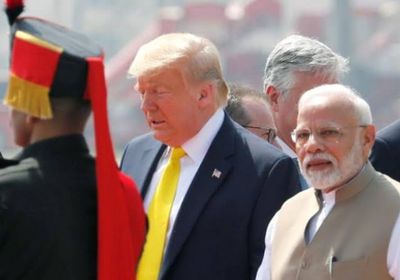 ترامب يصل الهند وسط استقبال حافل