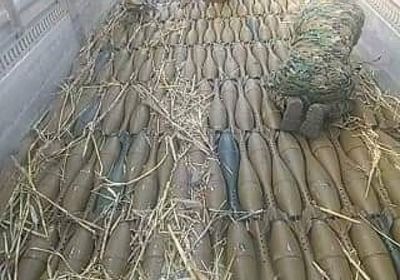 بالصور..ضبط كميات كبيرة من القذائف والمتفجرات كانت في طريقها للعاصمة عدن