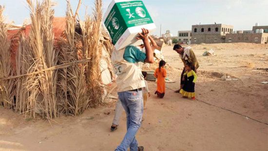 1800 سلة غذائية لأهالي اليتمة في الجوف