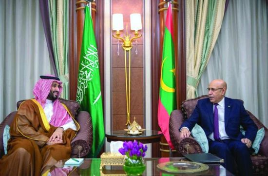 ولي العهد السعودي يناقش مع الرئيس الموريتاني بعض القضايا