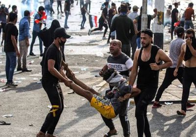  بغداد: مقتل متظاهر وإصابة آخرين نتيجة اشتباكات مع الأمن