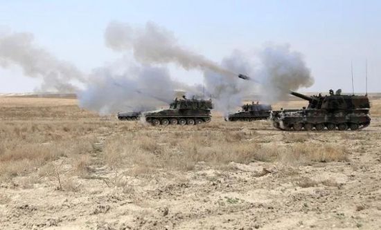  الوحدات التركية تقصف مقر قيادة القوات الروسية بمنبج السورية