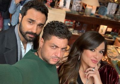 كريم فهمي بصحبة ياسمين عبدالعزيز من كواليس "ونحب تاني ليه"