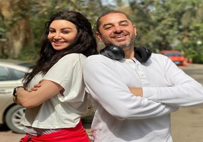 آروى جودة تنشر صورة جديدة من كواليس مسلسل "العمر الضائع"