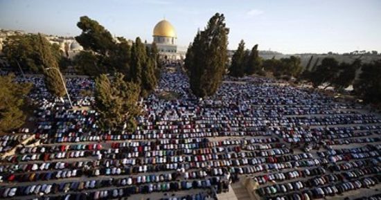 20 ألف مصلي في صلاة الجمعة برحاب المسجد الأقصى 