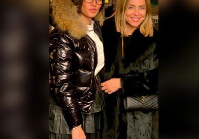 ريم البارودي بصحبة زينة في كواليس "جمع سالم"