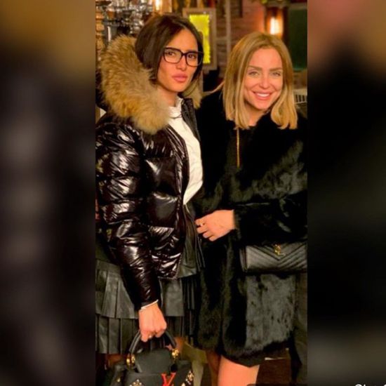 ريم البارودي بصحبة زينة في كواليس "جمع سالم"