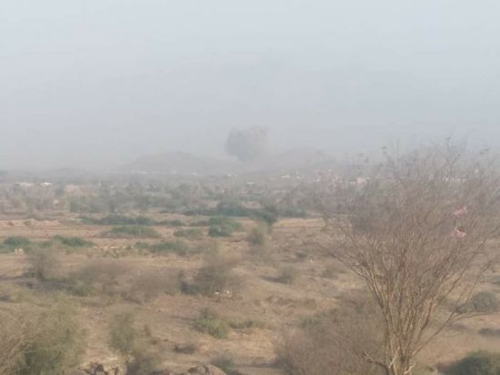 مقاتلات التحالف تدك تعزيزات حوثية بجبهات الضالع