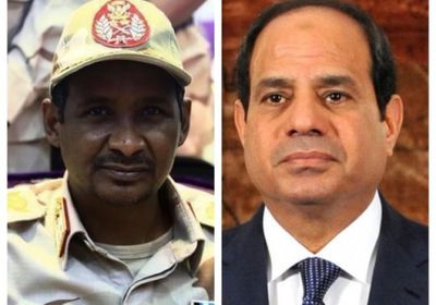  السيسي يستقبل نائب رئيس مجلس السيادة الانتقالي