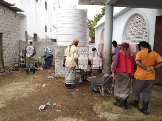 إعادة تأهيل السوق المركزية في جعار (صور)  