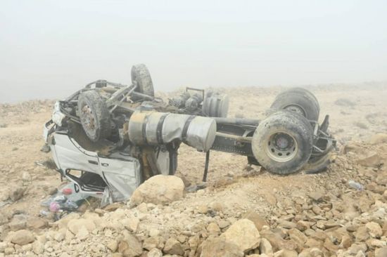 بسبب الضباب.. حادث مروري عند عقبة عبدالله غريب (صورة) 