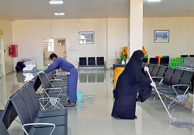 مبادرة من "خليفة الإنسانية" لتعقيم مطار سقطرى