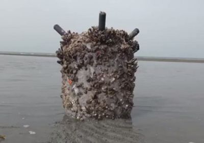 إبطال لغم بحري حوثي في الحديدة