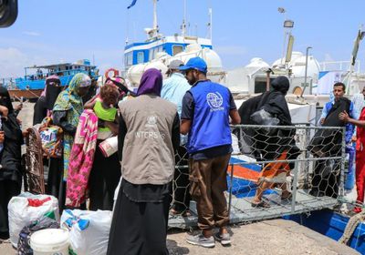 88 لاجئا صوماليا يغادرون عدن إلى بلادهم