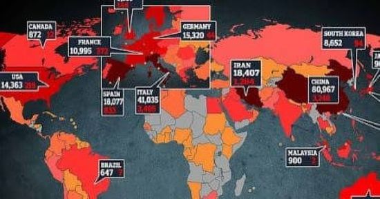  وكالة الصحافة الفرنسية: أكثر من 12 ألف وفاة بفيروس كورونا في العالم