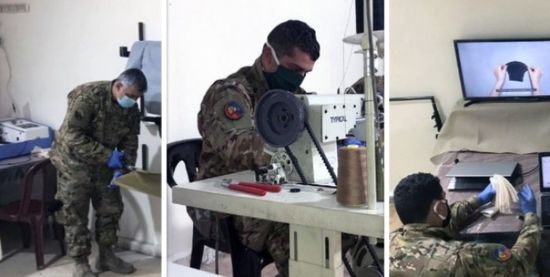 الجيش اللبناني يصنع كمامات طبية للوقاية من «كورونا»