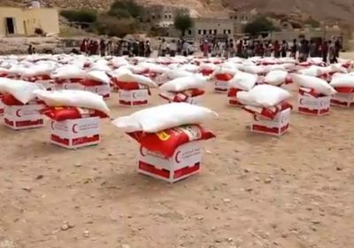 وصفته بالواجب الأخلاقي.. الإمارات توفر 32 طن أغذية لغيل الحالكة