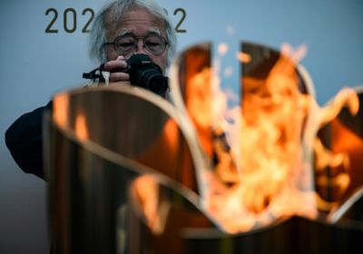 تسليم الشعلة الأولمبية إلى بلدية فوكوشيما خلال حفل هادئ