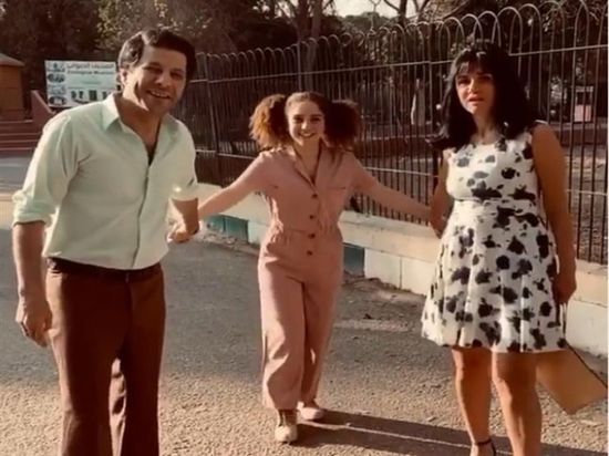 أول فيديو من كواليس مسلسل "ليالينا" لغادة عادل وإياد نصار