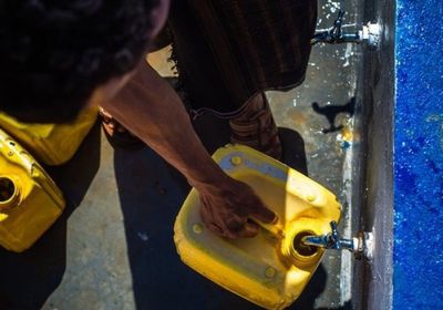 توصيل المياه لقرية السلامية في أبين