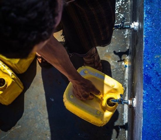 توصيل المياه لقرية السلامية في أبين