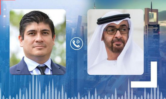 ولي عهد أبوظبي يبحث سبل التعاون المشترك مع رئيس كوستاريكا