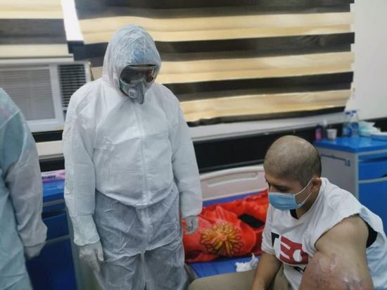 العراق: استئصال ورم سرطاني ضخم من مصاب بكورونا