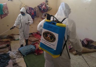 "انتقالي لحج" يواصل تعقيم مرافق الحوطة من كورونا