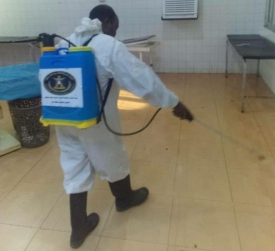 اختتام المرحلة الأولى من تعقيم كافة مرافق لحج 