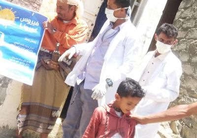 فرق صحية لتوعية مواطني جيشان بـ"كورونا" ( صور)