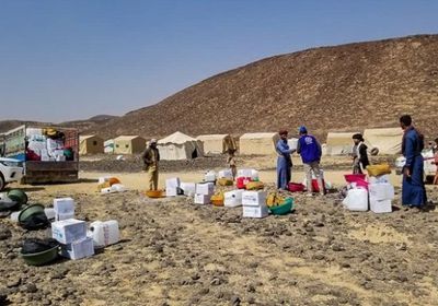 "الدولية للهجرة": مساعدات عينية ونقدية للنازحين بمأرب