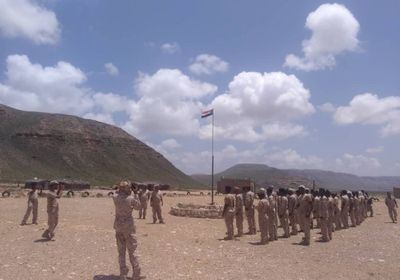 انضمام "الأول مشاة بحري" إلى القوات المسلحة الجنوبية بسقطرى (صور)