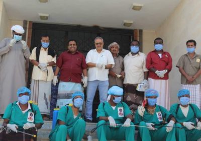 "انتقالي المهرة" يكافح كورونا بالتوعية والرش التعقيمي