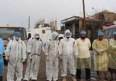 حملة رش وقائي بمحلات وأسواق البرح (فيديو)