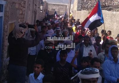 احتجاجات غاضبة في قلنسية لرفض سياسات مليشيا الإخوان (صور)