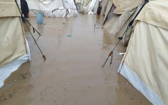 كارثة إنسانية.. الأمطار تغرق 9 مخيمات في تبن