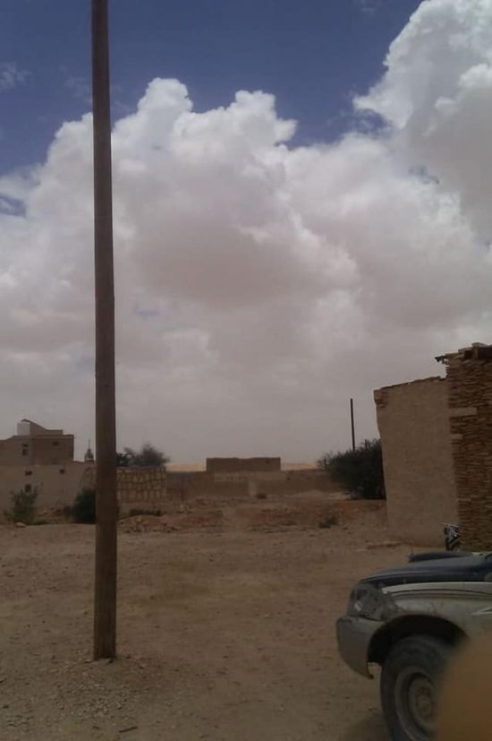 أمطار بالضليعة وسحب بوادي عمد في حضرموت