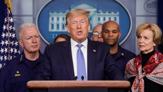  ترامب يُشيد بالجيش الأبيض في الحرب ضد كورونا