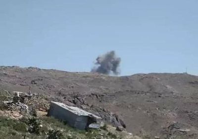 غارة على مليشيا الحوثي في ثرة