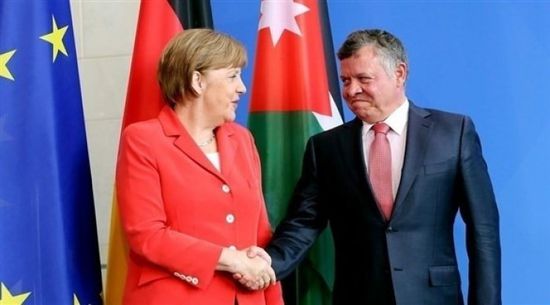  العاهل الأردني وميركل يبحثان آليات مواجهة أزمة كورونا