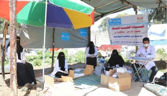 خدمات صحية من "يونيسف" لمخيم النازحين في إب
