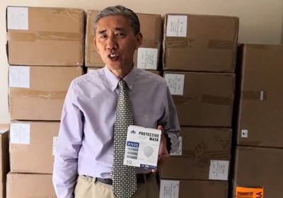 الصين تقدم 10 آلاف كمامة لليمن