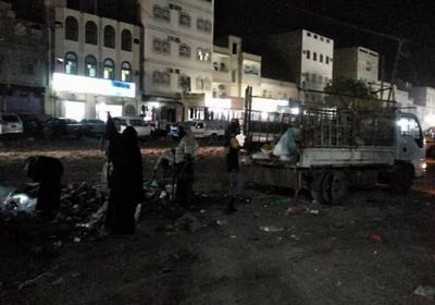 تدشين حملة نظافة في الحبيلين