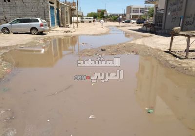 بالصور.. تجدد أزمة الصرف الصحي في جعار 