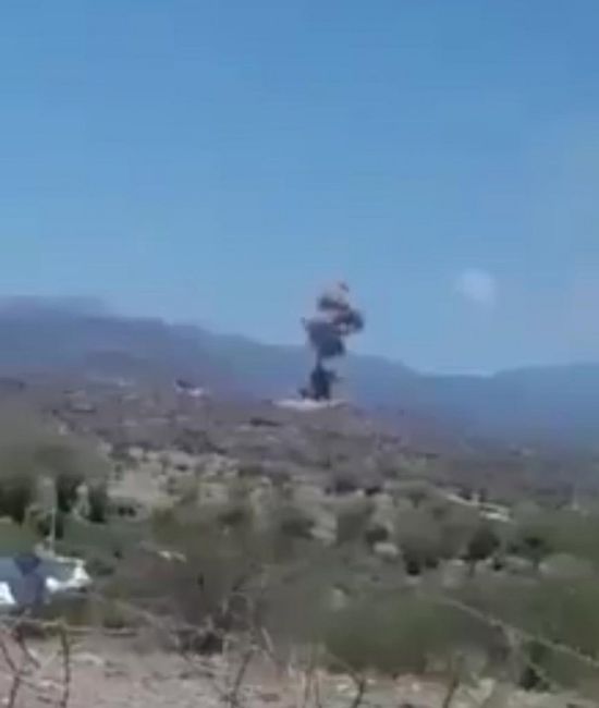 مقاتلات التحالف تستهدف مواقع الحوثي بالفاخر