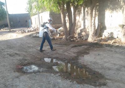 انتهاء المرحلة الأولى لحملة الرش بردفان.. وبدء الثانية غدا