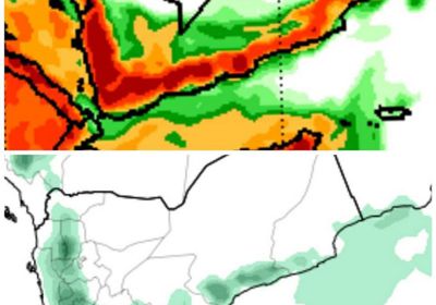 أمطار على أجزاء من حضرموت الأحد والإثنين